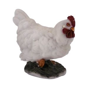 3” Small Ceramic Chicken Hen Figurine